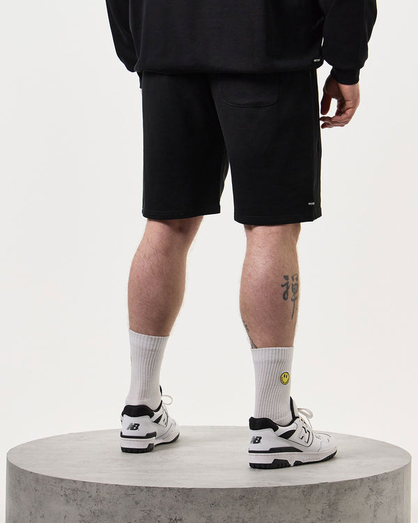 Taglie Forti - Pantaloncini classici sportivi neri