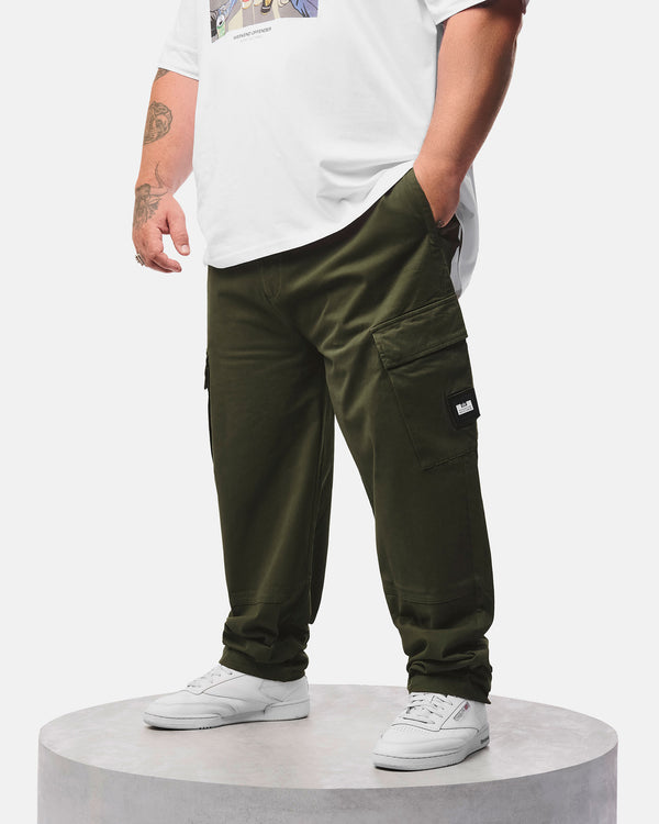 Plus Size - Eldon Relaxed Pants Black Forest Green