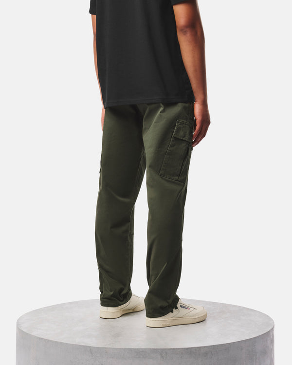 Pantaloni Eldon Relaxed Nero Verde Foresta