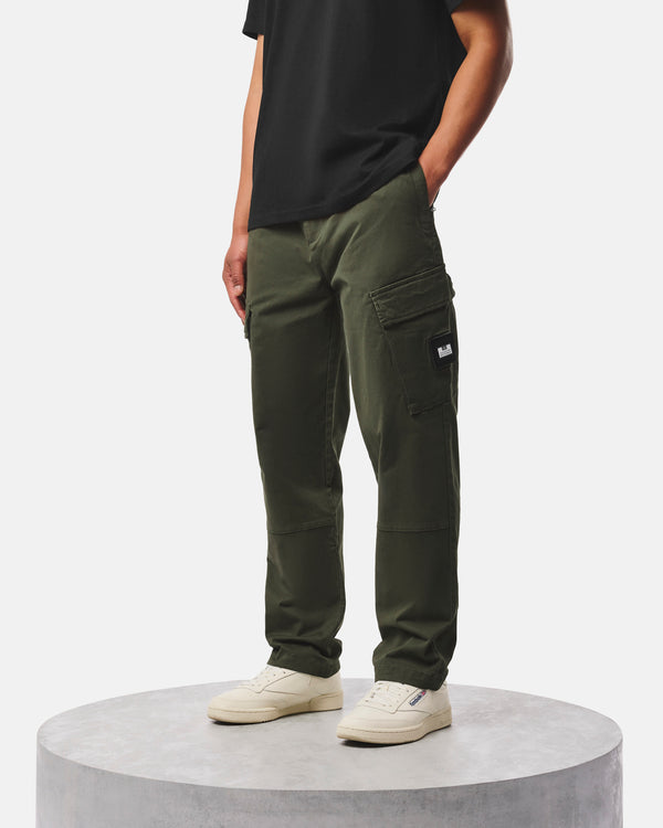Pantaloni Eldon Relaxed Nero Verde Foresta