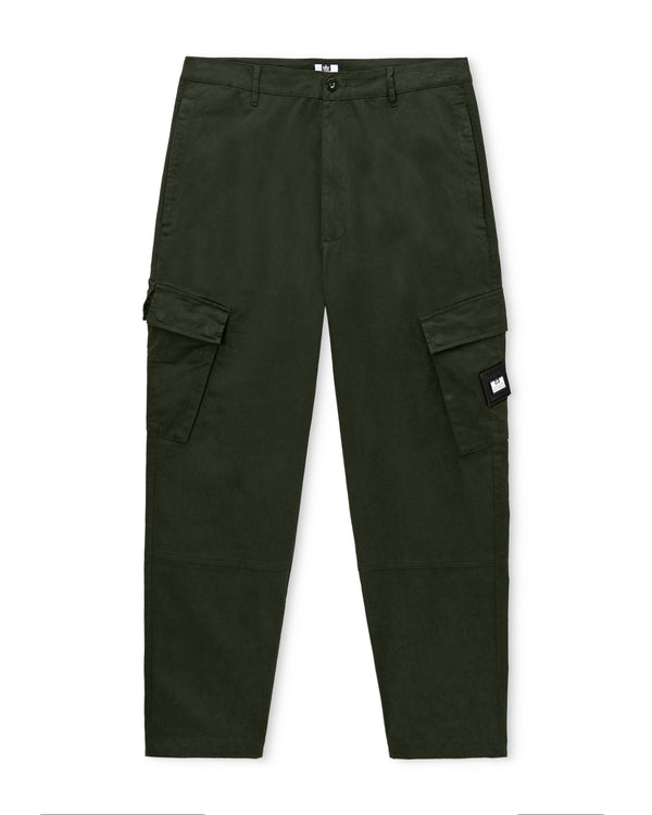 Pantaloni Eldon Relaxed Nero Verde Foresta