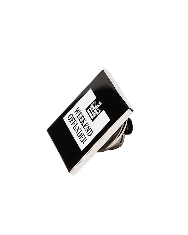 Weekend Offender Square Pin Badge